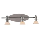 Minka Lavery Tiburon 5993-84 Glass Reversible 3-LT 150w Vanity Lighting in Nickel