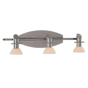 Minka Lavery Tiburon 5993-84 Glass Reversible 3-LT 150w (6H x 22W) Vanity Lighting in... by 