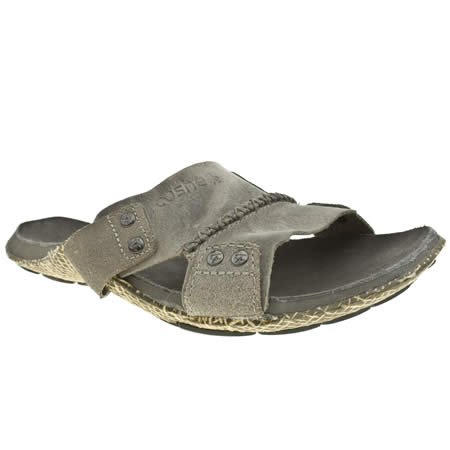 Cushe Manuka Slide - 7 Uk - Grey - Leather