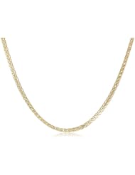 14k Gold 1.3mm Spiga Chain Necklace, 16"