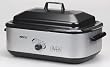 Nesco 18-Quart Roaster Oven with Porcelain Cookwell, Millennium Silver