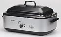 Nesco 18-Quart Roaster Oven with Porcelain Cookwell, Millennium Silver