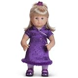 American Girl Bitty Baby Pretty Plum Dress Outfit