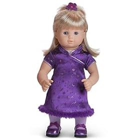 American Girl Bitty Baby Pretty Plum Dress Outfit by Bitty Baby