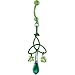 Handcrafted Genuine Swarovski&Acirc;&reg; Emerald Celtic Knot Titanium Belly Ring