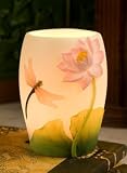 Dragonfly & Water Lily Night Lamp Ibis & Orchid design