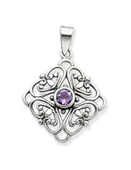 Sterling Silver Amethyst Pendant