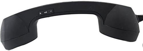 LeeQueen Retro Classic Eliminate Radiation Telephone Handset With Microphone For All Iphones And Android Phones (Black)