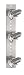 Eglo 82244A Fizz 3 Light Spot Light Fixture, Nickel and Chrome