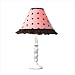 Hoohobbers Lamp - Table with Shade (Pink Dots)+Tailored(Embroidered - Two Words) Pers...