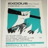 Buy Exodus Main Theme Piano solo Vintage Sheet Music by Ernest Gold