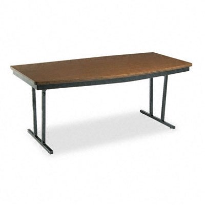 Economy Press O Matic Conference Folding Table 96 x 36 Walnut Laminate Top Category Wood Folding and Utility Tables