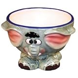 ZooBuds Hand Painted Ice Cream or Cereal Bowl - Elephant Design ZooBuds Hand Painted Ice Cream or Cereal Bowl - Elephant Design