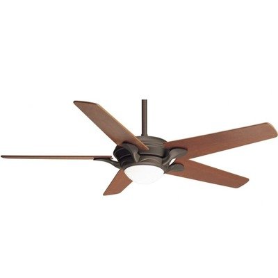 Casablanca Fan Co. Bel Air Oil-Rubbed Bronze Indoor Ceiling Fan with B619 Dark Cherry Blades