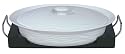 Imperial 3 Quart White Oval Casserole With Wood Tray