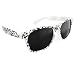 Vintage Wayfarer Style Sunglasses White & Music Notes