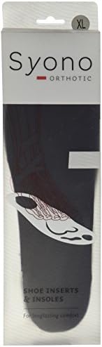 Syono Arch Support and Plantar Fasciitis Insoles, XL - Men (11.5 - 13.5) Women (13 - 15)
