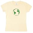 Planet Earth Distressed Ladies 100% Organic T-Shirt Planet Earth Distressed Ladies 100% Organic T-Shirt