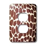 Patricia Sanders Photography - Giraffe Print - Light Switch Covers - 2 plug outlet cover