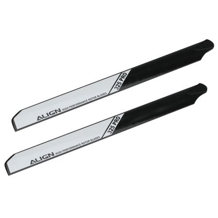 "325mm PRO Wood Rotor Blade Set, Black: All 450"