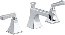 Hot Sale KOHLER K-454-4V-CP Memoirs Widespread Lavatory Faucet with Stately Design, Polished Chrome