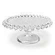 Godiva Small Pedestal Plate with Ruffled Edge