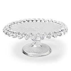 Godiva Small Pedestal Plate with Ruffled Edge