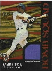2003 Topps Pristine Bomb Squad Relics #SS2 Sammy Sosa JSY - Chicago Cubs (Piece of Authentic Game-Worn Jersey) (Baseball Cards)