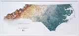 Hubbard Scientific Raised Relief Map 956 North Carolina State Map