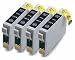 4 X T0711 Black Compatible Printer Ink Cartridge for Epson Stylus SX218