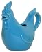 Stoneware Pottery Marine Blue Chicken Creamer 4.5" x 3", 6oz Set of 2
