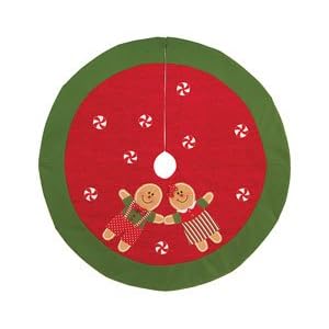 gingerbread christmas tree skirt