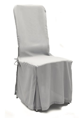 Stuhlhusse Microfaser Husse 40x40x105cm grau