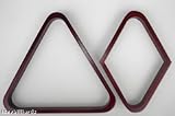 2 Mahogany Pool Table Ball Racks 8 + 9