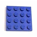 Lego Building Accessories 4x4 Blue Plates, Bulk Pack - 25 Pieces