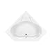 American Standard 1730.002.020 Colony Corner Bath Tub, White