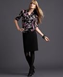 INC International Concepts? Short-Sleeved Floral-Print Corset Shirt & Seamed Pencil Skirt