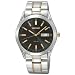 Seiko #SNE047 Men's Two Tone Black Dial Solar Quartz Watch