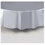 Silver Plastic Table Cover Round