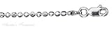 Sterling Silver 2.2mm Diamond Cut Bead Chain Necklace Bracelet Ankle Anklet 220