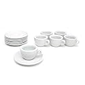 Nuova Point Sorrento White 6-piece Espresso Cup & Saucer Set - Nuova Point NPSWT