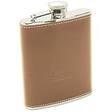 Mulholland Brothers All Leather 6 OZ Captive Top Flask