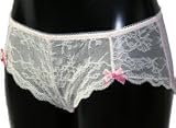 Katie Price Hipster Short Cream Lace Overlay Size 18