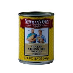 Newman's Own Organics Adult Chicken & Brown Rice Formula Canned Dog Food