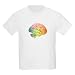 Autism Rainbow Brain Kids Light T-Shirt