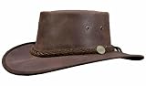 Barmah Squashy Oiled Waterproof Leather Crushable Outback Hat