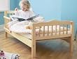 Image of Saplings Natural Toddler bed + Sprung Mattress