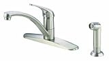 31oTnJK8XxL. SL160  Danze D407112SS Melrose Single Handle Kitchen Faucet with Matching Spray, Stainless Steel