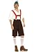 4PC German Beer Lederhosen Men's Holiday Party Costume