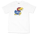 Kansas Jayhawks 100-Percent Cotton Puff Logo Short Sleeve T-Shirt